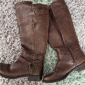 G by Guess Dark Brown Heeled Boots
